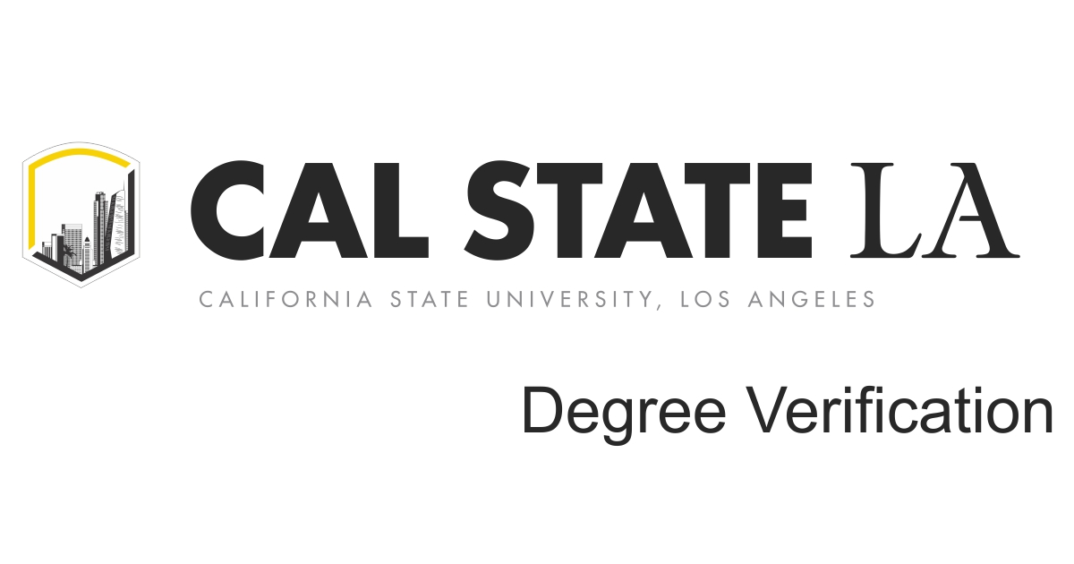 California State University, Los Angeles Degree Verification