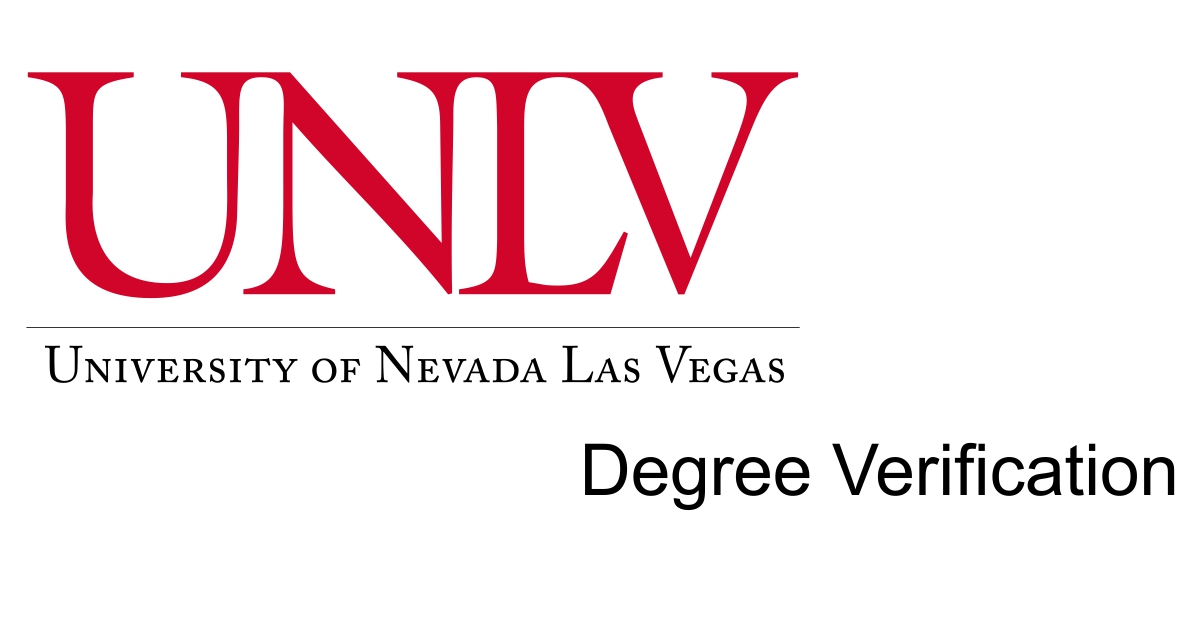 University of Nevada, Las Vegas Degree Verification